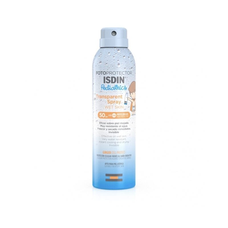 Isdin Fotoprotector Transparent Spray Wet Skin Pediatrics SPF 50